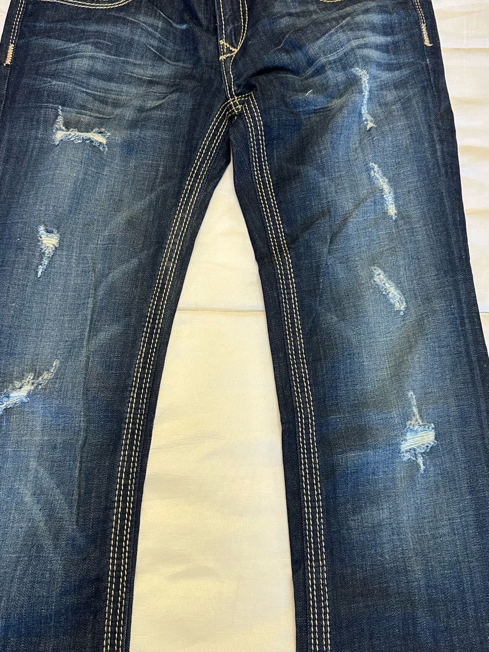 ReRock for Express Boot Cut Jeans Women Size 6 Long Distressed
